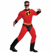 Mr Incredible Muscle Disney Pixar The Incredibles 2 Superhero Mens Costume L/XL