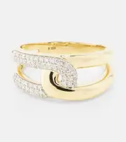 [Stone and Strand] Stone and Strand 10kt gold ring with diamonds P gold