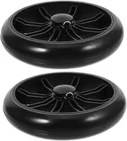 SHINEOFI 2pcs Replacement Cart Wheels Easy Navigation Stairs Terrains Enhance Your Shopping Cart's Appearance