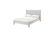 Rhoda Upholstered Boucle Bed - Light Grey - Double