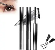 Facelove Iron Eye Mascara, Facelove Mascara, 3D Curling Waterproof Wand for Long-Lasting Lashes 2Pcs (Black)