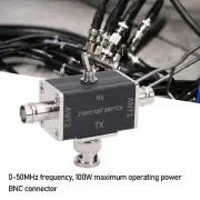 0-50MHz BNC Connector Manual Antenna Conversion Switch w/Cutoff and Ground Guard