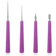 1X(4Pcs Diamond Tipped Bead Reamer for Jewelry Making Beading Hole Enlarger8138