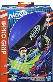 NERF Pro Grip Football Classic Foam Ball Black/blue