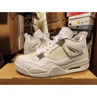 在飛比找蝦皮購物優惠-AIR JORDAN 4 PURE MONDAY 白銀～售出