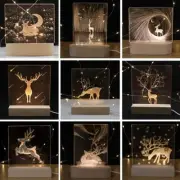 LED Light Display Base Crystal Glass Art Ornament Stand