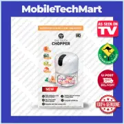 One Touch Chopper◉AS SEEN ON TV◉Food Mix Blend◉Cordless ELECTRIC◉Dishwasher Safe