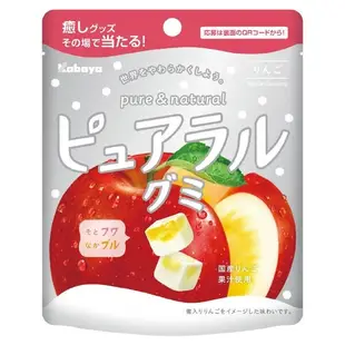 KABAYA pureral軟糖 哈密瓜風味 蘋果/葡萄/白桃味 卡巴果實QQ糖 水果軟糖 日本原裝 (7折)
