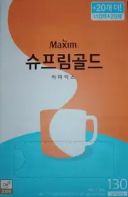Maxim Supreme Gold Coffee Mix 130 Sticks Korean Instant Coffee