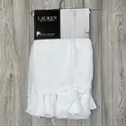 Ralph Lauren 54 x 96 Twist Top White Hamilton Sheer Striped CURTAINS Woven