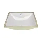 Cenote Rectangular Undermount Bathroom Sink 20-1/4" X 15-1/4" White Porcelain