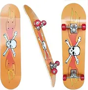 Professional Skateboard for Adults Teenagers Children Teenagers Beginners Large 78 x 20 cm 7 Layers Canadian Maple Wood Double Kick Board Concave Trick Skateboard Colourful