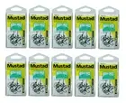 10 Packs of Mustad 3331NPGR Needle Sneck Weed Chemically Sharp Fishing Hooks