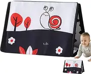 Cloth Books - Chewing Soft Books,Sensory Interactive Toy Tear-Resistant Desk Calendar with Squeaky Shower Friendly for Boys Girls