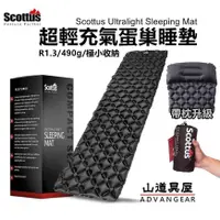 在飛比找蝦皮購物優惠-【山道具屋】Scottus 40D 超輕充氣蛋殼睡墊/登山露