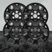 Auto Reflections Gloss Black 17" Wheel Skins for 2016-2021 Nissan Titan