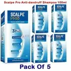 5x SCALPE PROANTI DANDRUFF TREATMENT SHAMPOO - REDUCES HAIR FALL DUE TO BREAKAGE