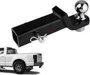 Trailer Ball Mount, 2Inch Trailer Hitch Receiver, Solid Steel Tow Lock Hitch with Towball and Hitch Pin, Adjustable Trailer Hitch Receiver, for Pickup Truck Caravan Tow Hitch Receiver