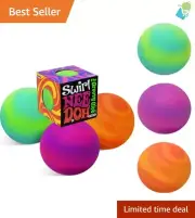 Nee-Doh Swirl Groovy Glob Gift Set - Non-Toxic Stress Ball Fun & Relaxation