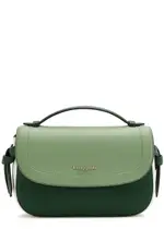 Kate Spade New York Knott Colour-blocked Leather Cross-body bag - Green ONE SIZE
