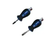 2pc Kincrome S2 Steel Go-thru Tang Hex Shank Strike Screwdriver Heat Treated Cap
