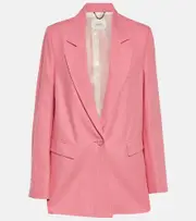 [Dorothee Schumacher] Dorothee Schumacher Colorful Lightness cotton and linen blazer AU 12 pink