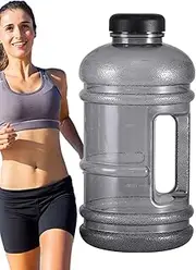 Drinking Water Bottle, Sports Water Flask Bottle, 2.2L Large Capacity Drinking Flask for Gym Yoga Outdoor Workout Travel School Running Biking Swimming Camping