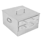 Rice Noodle Roll Steamer Machine - 2 Layers 2 Trays Chinese Cantonese Cheung ...