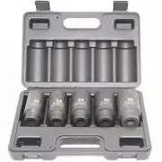 5PCS 12 Points 1/2" Deep Impact Socket Set 30MM 32MM 34MM 36MM 38MM