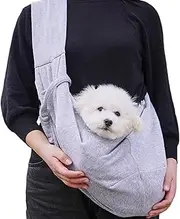 Dog Carrier Bag, Pet Dog Bag with Adjustable, Small Dog Carry Bag, Cat Carry Bag, Chest Bag with Bag for Small Dogs and Cats