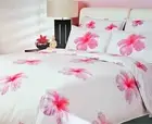RETRO: Logan & Mason Aloha King Bed Quilt Cover Set – Hibiscus Floral Design