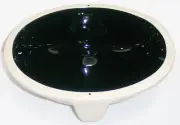 Kohler Caxton Oval 17" Black Undermount Bathroom Sink 2209-7