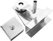 VICASKY 1 Set Heavy Duty Flagpole Pulley Stainless Steel Flagpole Crank Handle Kit Flag Pole Pulley System for Flag Rope Raising Stick Hardware Parts