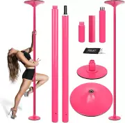 PRIOR FITNESS Pole Dance 45Mm Dance Pole Spinning Static Dancing Pole Portabl...