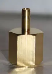 1/4" Tube x 3/8" FNPT Brass Female Tube Adapter Ham-Let 739LFB1/4X3/8