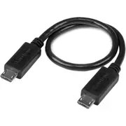 StarTech.com 8in USB OTG Cable - Micro USB to Micro USB - M/M - USB OTG Adapter - 8 inch - First End: 1 x USB 2.0 Type B - Male