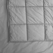 Accessorize Bedroom Collection Single Grey Weighted Calming Blanket with Removable Cover 4.5KG Single Bed