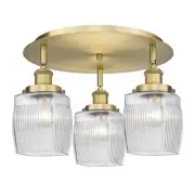 Innovations Lighting 916-3C-10-18 Colton Flush Colton 3 Light - Brass