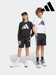 adidas Black Essentials Climacool Kids Shorts (E38710) | $35