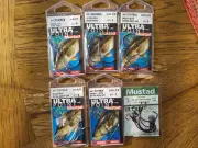 Mustad Ultra Lock, Grip Pin, Mega Bite Hooks, 6 packs, Assorted Sizes