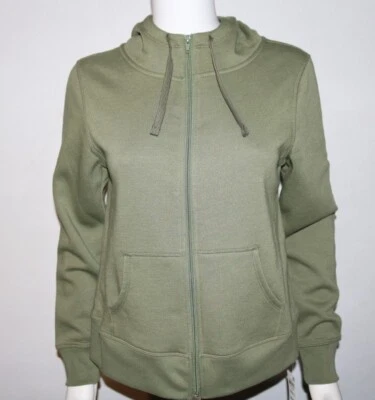 ID IDEOLOGY Performance Women's Zip-Front Fleece Olivine Hoodie Size XL New