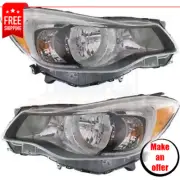 New Headlight set of 2 left right halogen for 2012-2013 Subaru Impreza Base (for: Subaru)