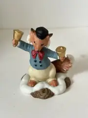 Fitz & Floyd Holiday Hamlet Figurine “Bell Choir Fox” 1993 • New In Box