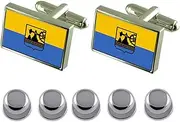 [Select Gifts] Shirt Dress Studs Katowice City Poland Flag Cufflinks