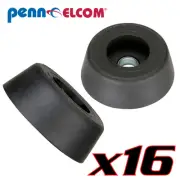 Sixteen Pack Penn Elcom 9120 Rubber Cabinet Foot 0.88" Dia x 0.31" H Heavy-duty