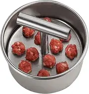 Meatball Maker, Manual Meatball Maker Press with 12 Balls Mold, Stainless Steel Meatball Maker Tool for Meatballs, Bread Balls, Pastries