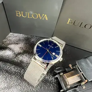 【BULOVA 寶路華】簡約米蘭帶休閒男錶 96B289 39mm 現代鐘錶