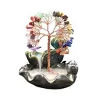 Home Decoration Incense Burner Zen Handcrafted Waterfall Holder with Faux