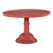 Ecology Glass Torte Cake Stand Dessert Display Holder 29x18cm Lobster Red