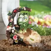 Gutter Downspout Extensions Garden Outdoor Decor, Frog Statues Outdoor Statue...